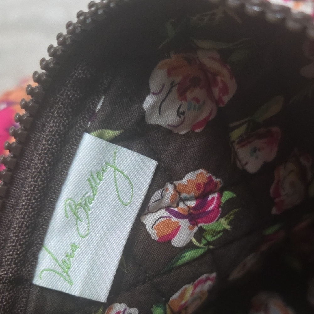 Vera Bradley Floral Brown Travel Bag - Picture 10 of 16